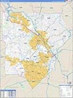 Cobb, Ga Carrier Route Wall Map