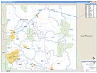Cochise, Az Carrier Route Wall Map