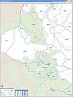 Coconino, Az Carrier Route Wall Map