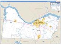 Colbert, Al Carrier Route Wall Map