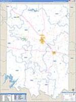 Coleman, Tx Carrier Route Wall Map