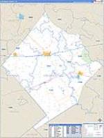 Colorado, Tx Carrier Route Wall Map