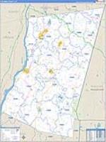 Columbia, Ny Carrier Route Wall Map