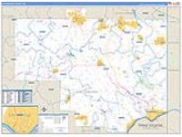 Columbiana, Oh Carrier Route Wall Map