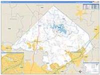 Comal, Tx Carrier Route Wall Map