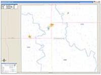 Comanche, Ks Carrier Route Wall Map