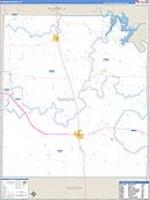 Concho, Tx Carrier Route Wall Map
