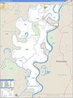 Concordia Parish (), La Carrier Route Wall Map
