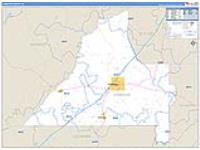 Conecuh, Al Carrier Route Wall Map
