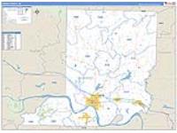 Conway, Ar Carrier Route Wall Map