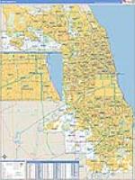 Cook, Il Carrier Route Wall Map