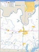 Cooke, Tx Carrier Route Wall Map