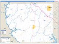 Coosa, Al Carrier Route Wall Map