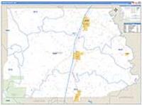 Copiah, Ms Carrier Route Wall Map
