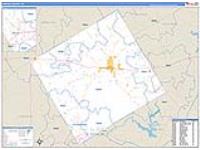 Coryell, Tx Carrier Route Wall Map