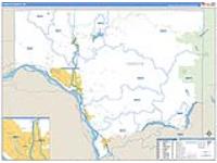 Cowlitz, Wa Carrier Route Wall Map