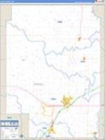 Craig, Ok Carrier Route Wall Map