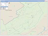 Craig, Va Carrier Route Wall Map