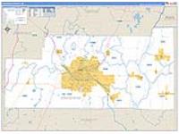 Craighead, Ar Carrier Route Wall Map