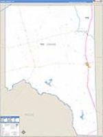 Crane, Tx Carrier Route Wall Map