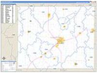 Crawford, Ia Carrier Route Wall Map