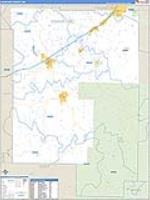 Crawford, Mo Carrier Route Wall Map