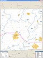 Crawford, Oh Carrier Route Wall Map