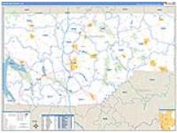 Crawford, Pa Carrier Route Wall Map