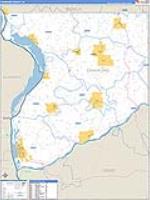 Crawford, Wi Carrier Route Wall Map