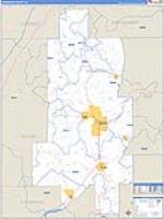 Crenshaw, Al Carrier Route Wall Map