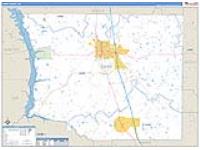 Crisp, Ga Carrier Route Wall Map