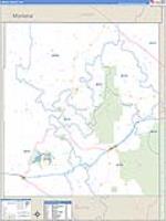 Crook, Wy Carrier Route Wall Map