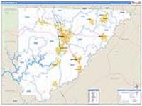 Cullman, Al Carrier Route Wall Map