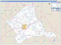 Culpeper, Va Carrier Route Wall Map