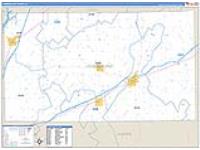 Cumberland, Il Carrier Route Wall Map