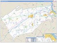 Cumberland, Pa Carrier Route Wall Map
