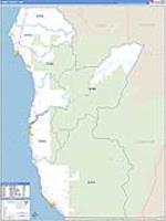 Curry, Or Carrier Route Wall Map