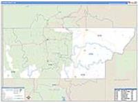 Custer, Sd Carrier Route Wall Map