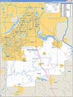 Dakota, Mn Carrier Route Wall Map