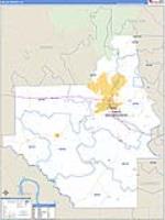 Dallas, Al Carrier Route Wall Map