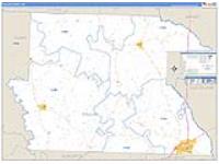 Dallas, Ar Carrier Route Wall Map