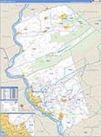 Dauphin, Pa Carrier Route Wall Map