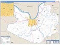 Daviess, Ky Carrier Route Wall Map