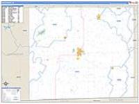 Davis, Ia Carrier Route Wall Map