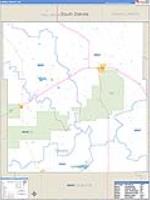 Dawes, Ne Carrier Route Wall Map