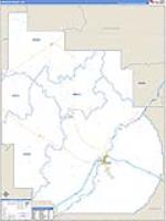 Dawson, Mt Carrier Route Wall Map