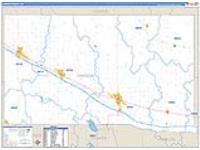 Dawson, Ne Carrier Route Wall Map