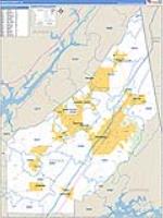 Dekalb, Al Carrier Route Wall Map