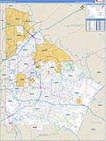 Dekalb, Ga Carrier Route Wall Map