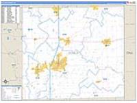 Dekalb, In Carrier Route Wall Map